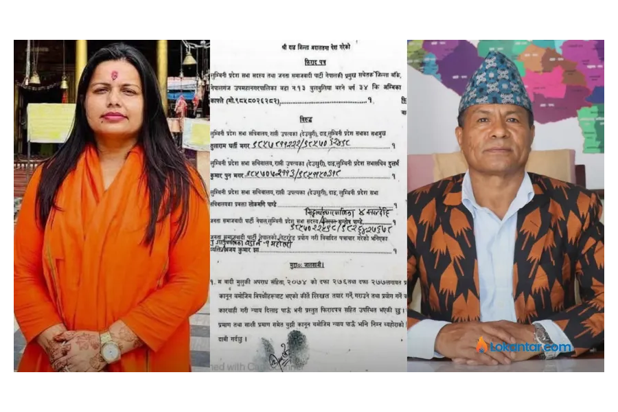 लुम्बिनीकी सांसद अम्बिका काफ्लेद्वारा सभामुखसहित पाँच जनाविरुद्ध किर्ते मुद्दा दायर