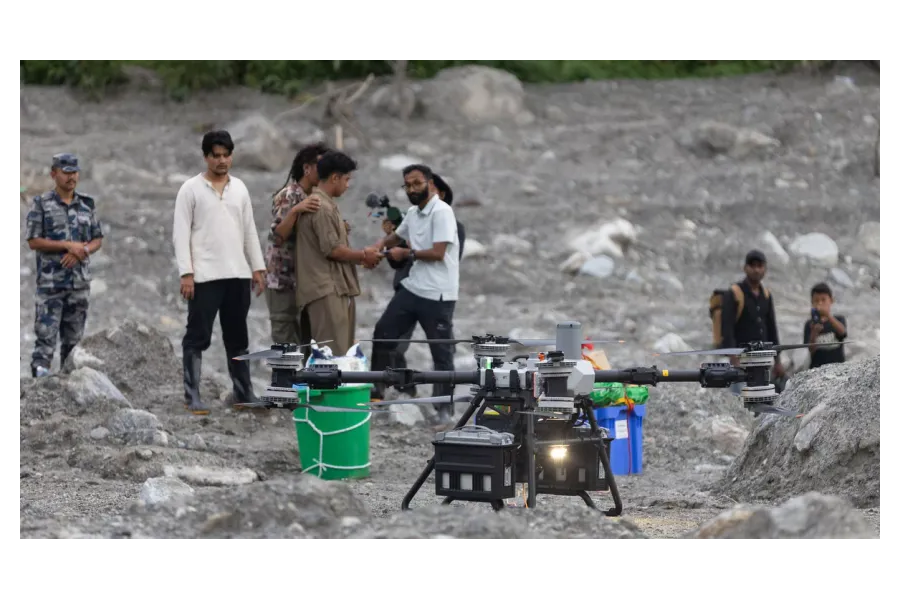 बुढीगण्डकी बाढीग्रस्त क्षेत्रमा सशस्त्र प्रहरीको ११ जनाको प्राविधिक टोली खटियो