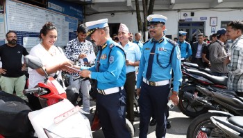 सवारी दुर्घटना कम गर्न मोटरसाइकल चालकलाई 'शुभयात्रा’